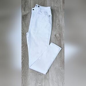 2XL White Stretchy Skinny Jeans